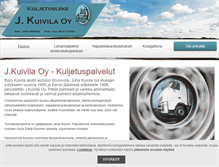 Tablet Screenshot of kuljetusjkuivila.fi